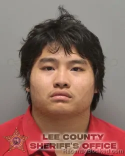 Mugshot of LOGAN HUNTER NGO booked in Lee County, Florida on March 12, 2026