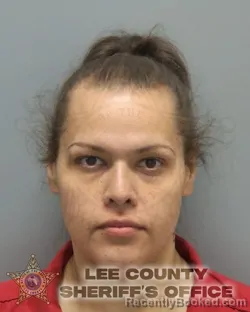 Mugshot of DESIREE CRISTINA ROSADO booked in Lee County, Florida on March 13, 2026