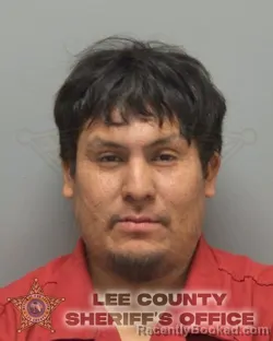 Mugshot of JULIO ELIAS US DE LEON booked in Lee County, Florida on March 14, 2026