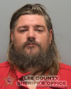 Mugshot of RYAN ALAN HALL booked in Lee County, Florida on March 14, 2026