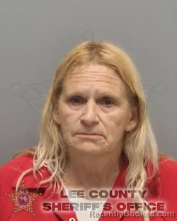 Mugshot of CYNTHIA SUE MCLEMORE booked in Lee County, Florida on March 14, 2026
