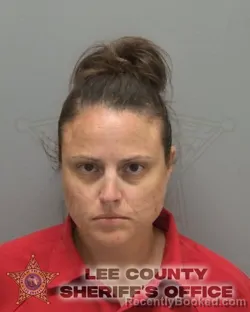 Mugshot of KAITLYN ANN LARKIN booked in Lee County, Florida on March 14, 2026