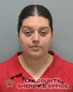 Mugshot of ELIZABETH VALLADARES-RUBIO booked in Lee County, Florida on March 16, 2026