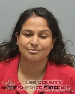 Mugshot of CHARISMA C NAIK booked in Lee County, Florida on March 16, 2026