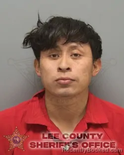 Mugshot of ISAIAS MISAEL NAJERA GREGORIO booked in Lee County, Florida on March 16, 2026