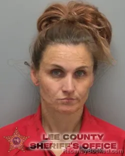 Mugshot of LINDSEY MAE JOHNSON booked in Lee County, Florida on March 17, 2026