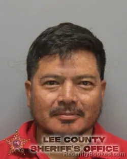 Mugshot of JOSE ANGEL LOPEZ MENDOZA booked in Lee County, Florida on March 17, 2026