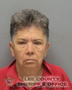Mugshot of MARIA DEJESUS GARCIA booked in Lee County, Florida on March 17, 2026