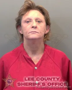 Mugshot of TINA MAE WEEKS booked in Lee County, Florida on March 17, 2026