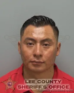 Mugshot of JOSUE DANIEL ROQUEL SOTZ booked in Lee County, Florida on March 19, 2026