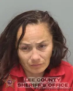 Mugshot of ASHLEY MONIQUE LAFERRIERE booked in Lee County, Florida on March 20, 2026