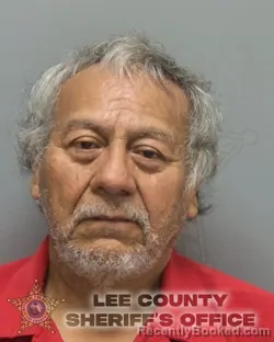 Mugshot of LORENZO MOISES CORTES ROJAS booked in Lee County, Florida on March 20, 2026