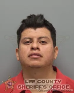 Mugshot of JORGE ENRIQUE VEGA GARCIA booked in Lee County, Florida on March 20, 2026