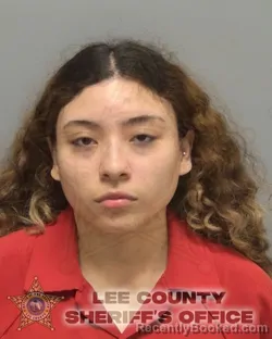 Mugshot of MARIAFERNANDA PINEDA booked in Lee County, Florida on March 22, 2026