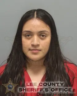 Mugshot of JULISSA RAMOS FUENTES booked in Lee County, Florida on March 24, 2026