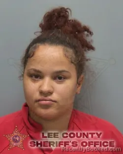 Mugshot of JAYAHNA JACKSON booked in Lee County, Florida on March 24, 2026