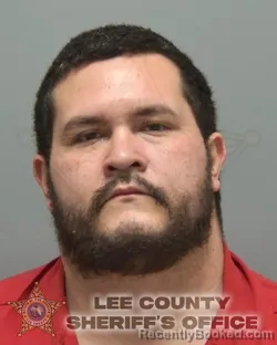 Mugshot of AUSTIN TYLER SCHRENKEL booked in Lee County, Florida on March 24, 2026