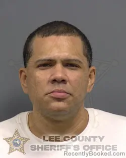 Mugshot of JONATHAN GARCIA-VALENTIN booked in Lee County, Florida on March 24, 2026