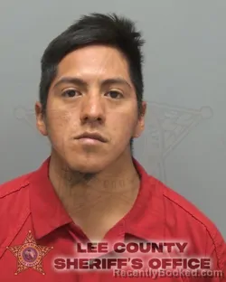 Mugshot of GERMAN GASPAR PEREZ RAMIREZ booked in Lee County, Florida on March 25, 2026