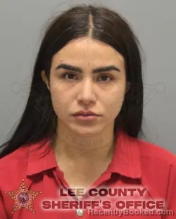 Mugshot of MARIA SABRINA RIVERA ROJAS booked in Lee County, Florida on March 25, 2026