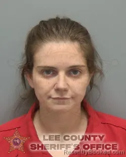 Mugshot of KIERSTEN LEIGH SAPORITO booked in Lee County, Florida on March 25, 2026