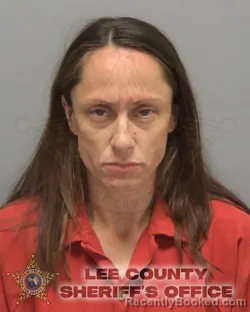 Mugshot of NICOLE MARIE ADAMS booked in Lee County, Florida on March 25, 2026