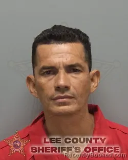Mugshot of ALANS DIONICIO SERBELLON PENA booked in Lee County, Florida on March 26, 2026