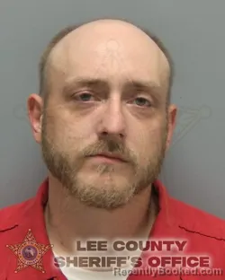 Mugshot of TYLER MATTHEW LEE DOUCET booked in Lee County, Florida on March 26, 2026