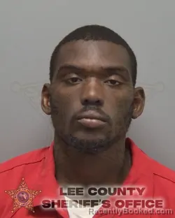 Mugshot of DEANDRE LAMAR GUYTON booked in Lee County, Florida on March 27, 2026