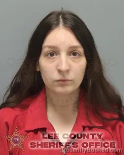 Mugshot of SAMANTHA OLIVIA SORRENTINO booked in Lee County, Florida on March 27, 2026