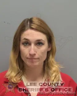 Mugshot of AMBER LYNN WILLIAMSON booked in Lee County, Florida on March 27, 2026