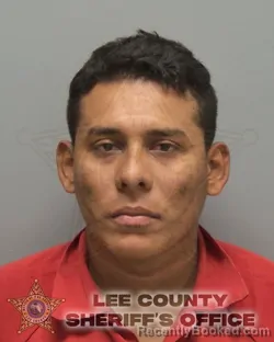 Mugshot of OSCAR EMILIO MEZA ALVARADO booked in Lee County, Florida on March 29, 2026