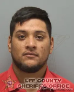 Mugshot of CRISTHIAN XAVIER VERA PLAZA booked in Lee County, Florida on March 31, 2026