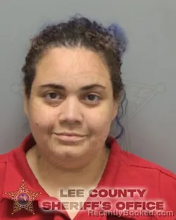 Mugshot of STEPHANIE MARIE PEREZ-ORTIZ booked in Lee County, Florida on April 1, 2026