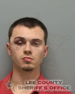 Mugshot of NATHANIEL WAYNE RUNIONS booked in Lee County, Florida on April 1, 2026