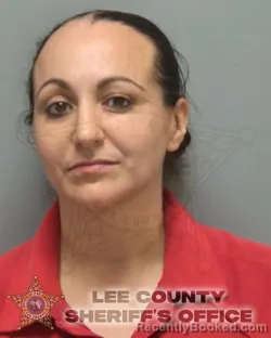 Mugshot of NICOLE WHITNEY PIMENTAL booked in Lee County, Florida on April 2, 2026