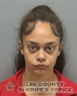 Mugshot of DESTINY BRIANNA MELENDEZ booked in Lee County, Florida on April 2, 2026