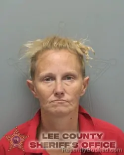 Mugshot of HOLLY MARIE SHRADER booked in Lee County, Florida on April 2, 2026