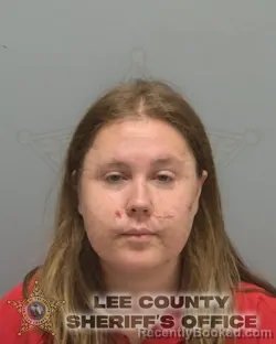 Mugshot of CAMILLE MAE LURZ booked in Lee County, Florida on April 2, 2026