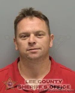 Mugshot of MICHAEL WILLIAM HOPPER booked in Lee County, Florida on April 3, 2026