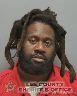 Mugshot of DE'ANDRE SHA'QUILL LUSTER booked in Lee County, Florida on April 3, 2026