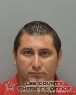 Mugshot of RONMEL OSMEL MADRID MEJIA booked in Lee County, Florida on April 4, 2026