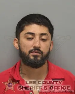 Mugshot of ANDREWS EMANUEL MEZA MATIAS booked in Lee County, Florida on April 4, 2026