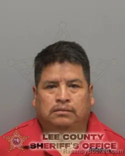 Mugshot of FRANCISCO LUX TIQUIRAM booked in Lee County, Florida on April 5, 2026