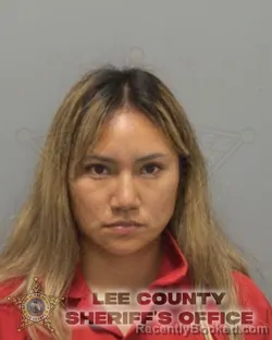 Mugshot of IVONNE IVETTE REYES-RIVEROS booked in Lee County, Florida on April 6, 2026