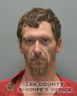 Mugshot of GLEENWOOD LEE JOHNSON booked in Lee County, Florida on April 10, 2026