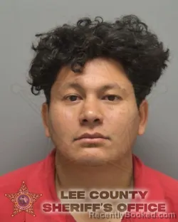 Mugshot of RAUL ERNESTO RAMIREZ ARGUETA booked in Lee County, Florida on April 14, 2026
