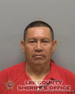 Mugshot of LEANDRO DIAZ MEJIA booked in Lee County, Florida on April 24, 2026
