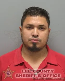 Mugshot of DOMINGO RAYMUNDO AGUILAR JUAREZ booked in Lee County, Florida on April 25, 2026