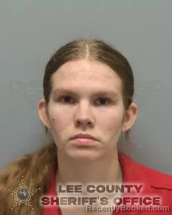 Mugshot of KIERRA DANIELLE FRAZIER booked in Lee County, Florida on April 26, 2026